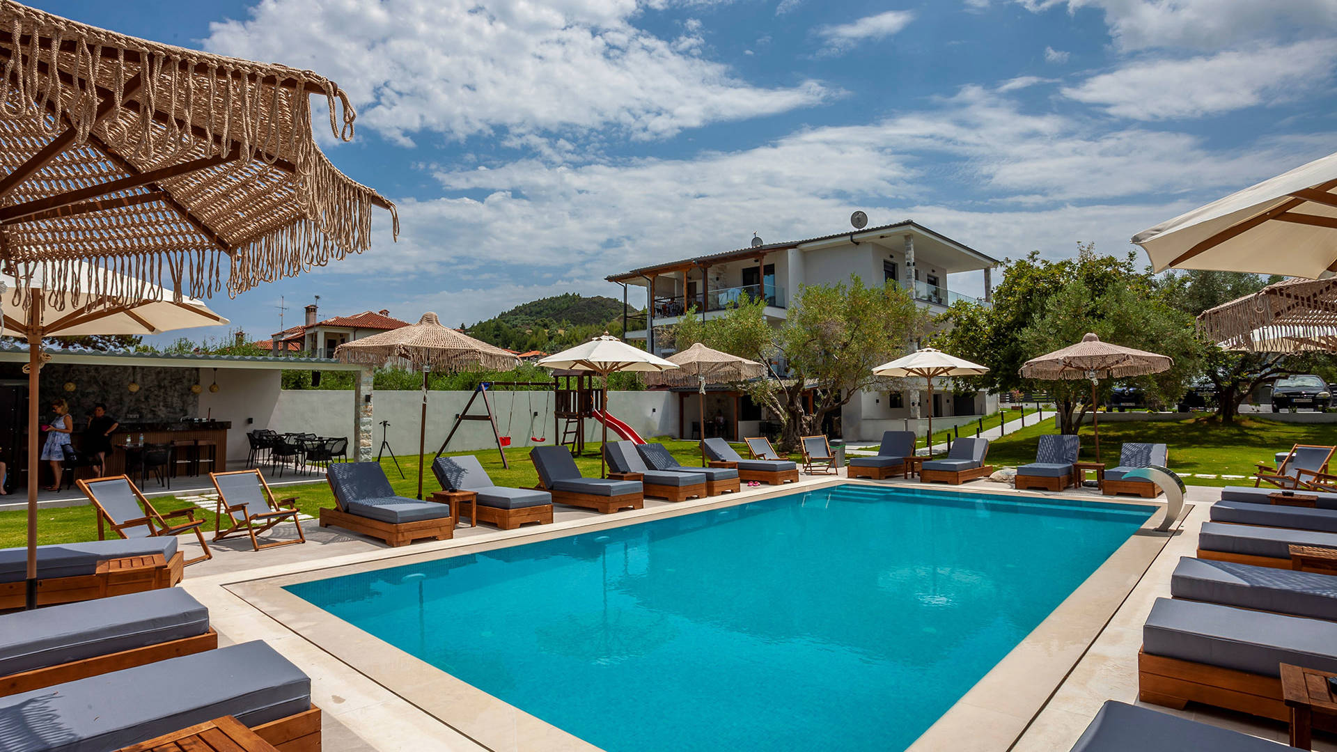 Chalkidiki Apartments Olia seaside residence Swimming Pool 8